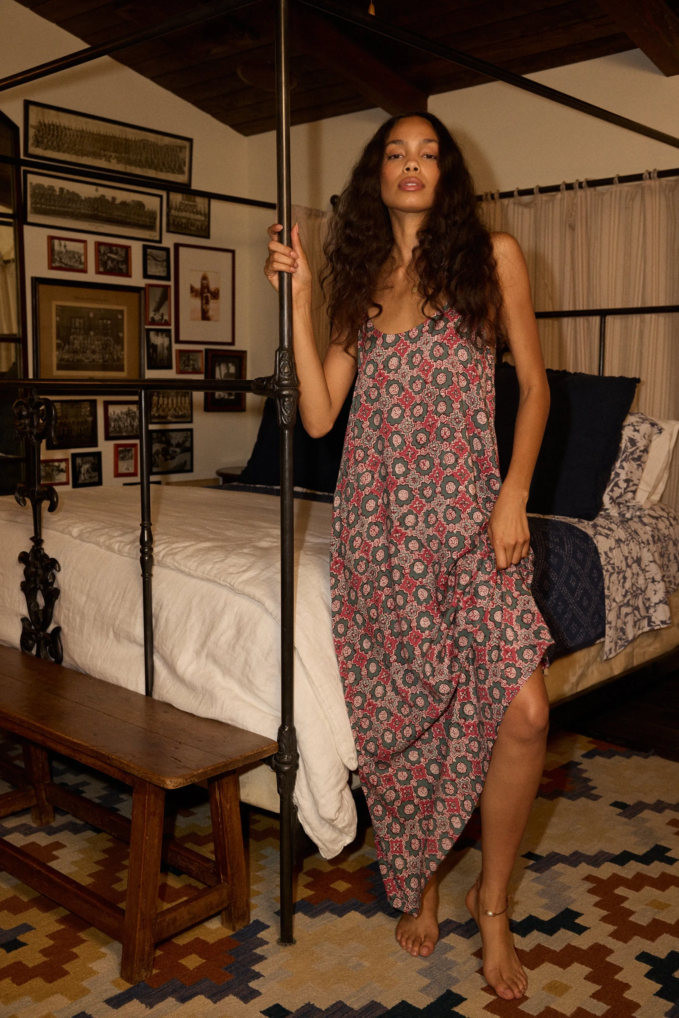 HEATHER MAXI Cool Look Flowy-Shape