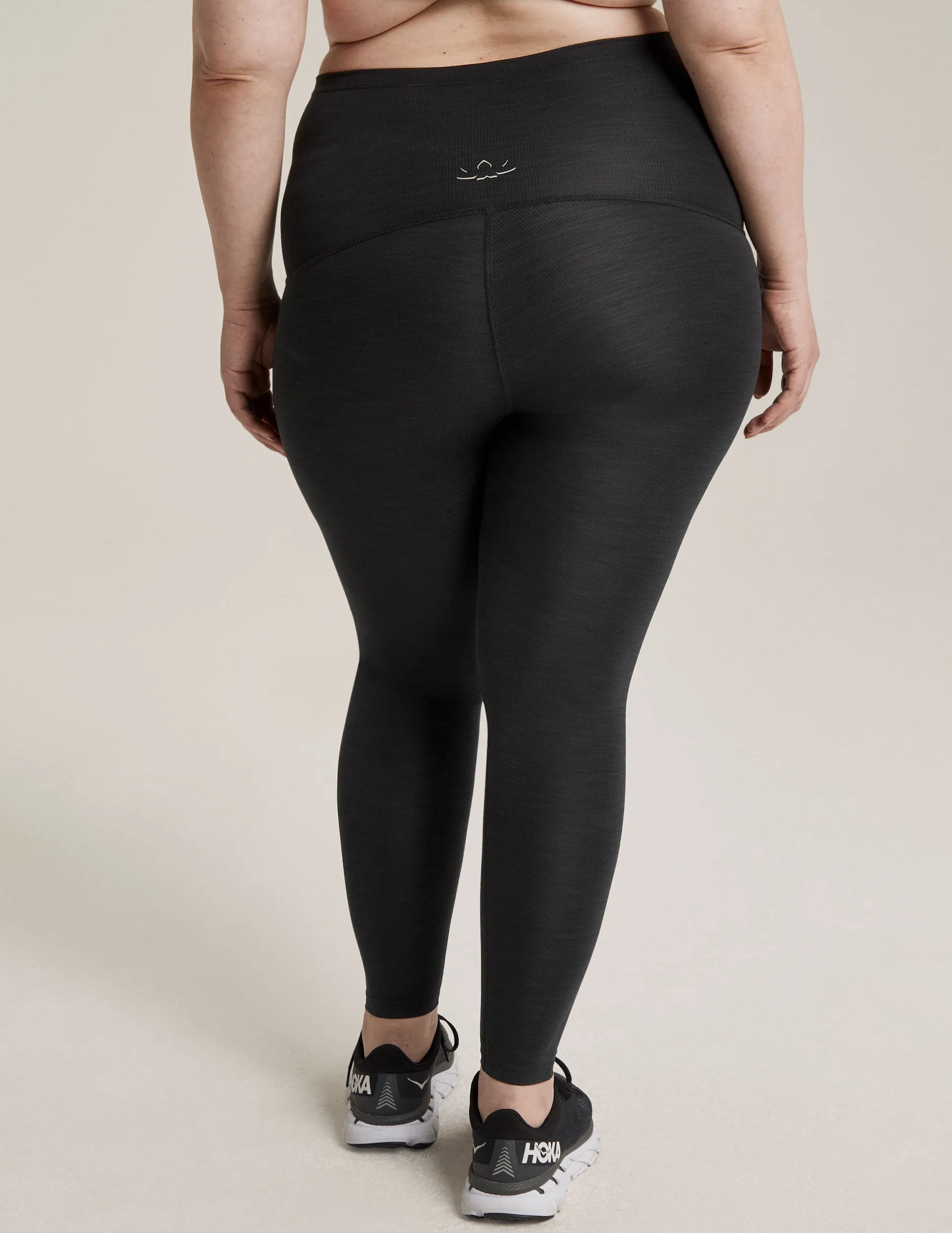 Heather Rib Maternity Midi Legging