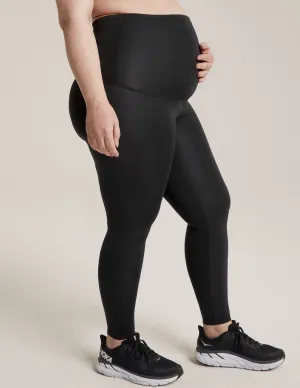 Heather Rib Maternity Midi Legging
