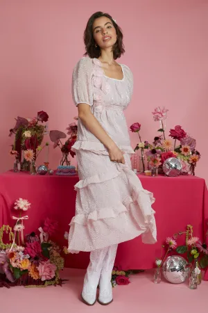 Candice Corsage Detail Tiered Midaxi  Dress Butter Soft Handfeel