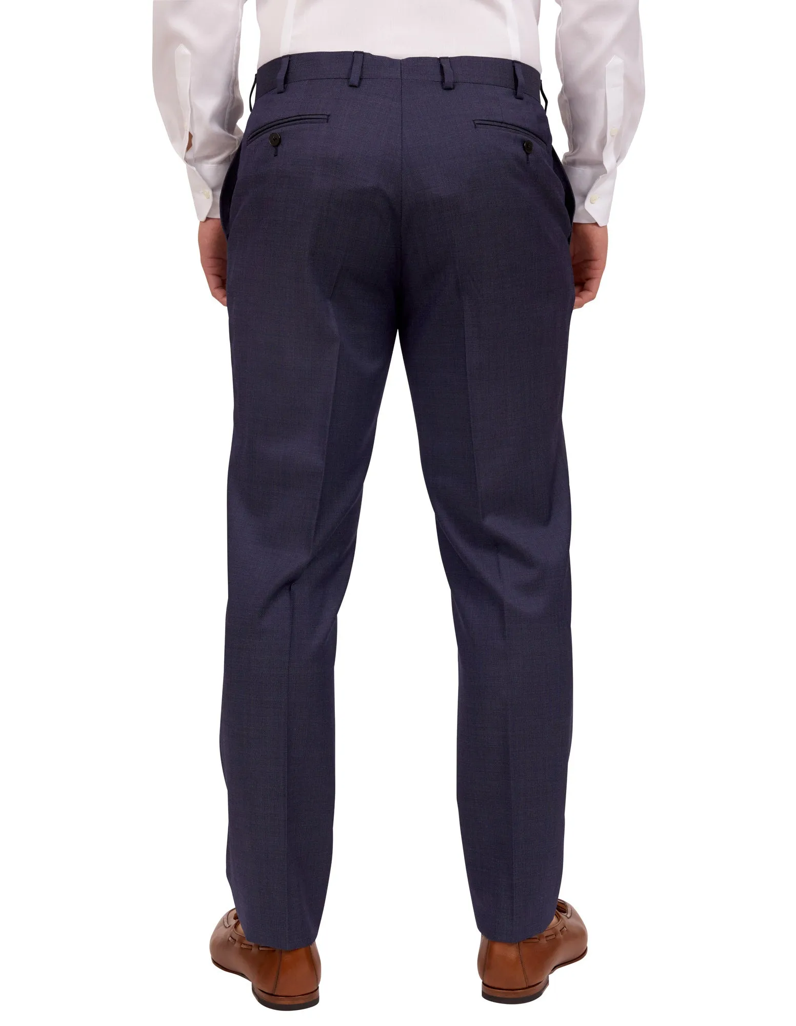 HENRY SARTORIAL Wool Trousers BLUE REG