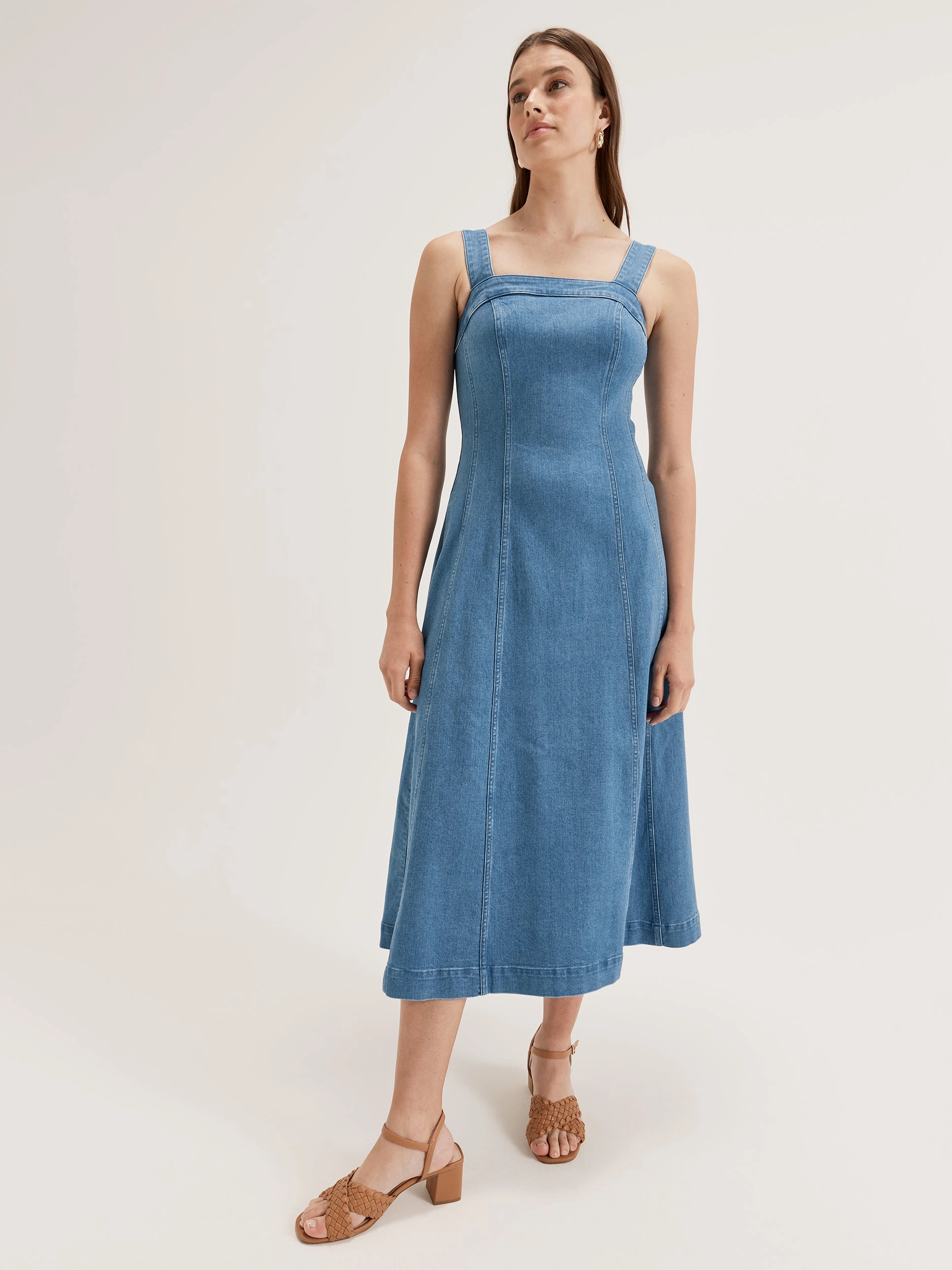 Romantic date dress Hewitt Denim Dress
