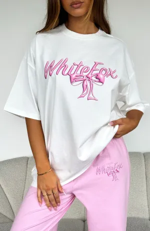 Protecting What's Mine Oversized Tee White Stretchable Blend Quick Release Fasteners