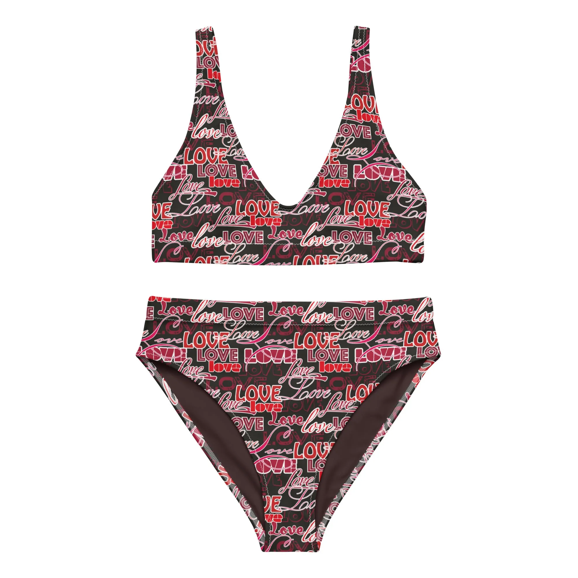 High Waisted Bikini Womens (Glamourange Luxury Bikini High Waisted - 0035 Patterns Model)