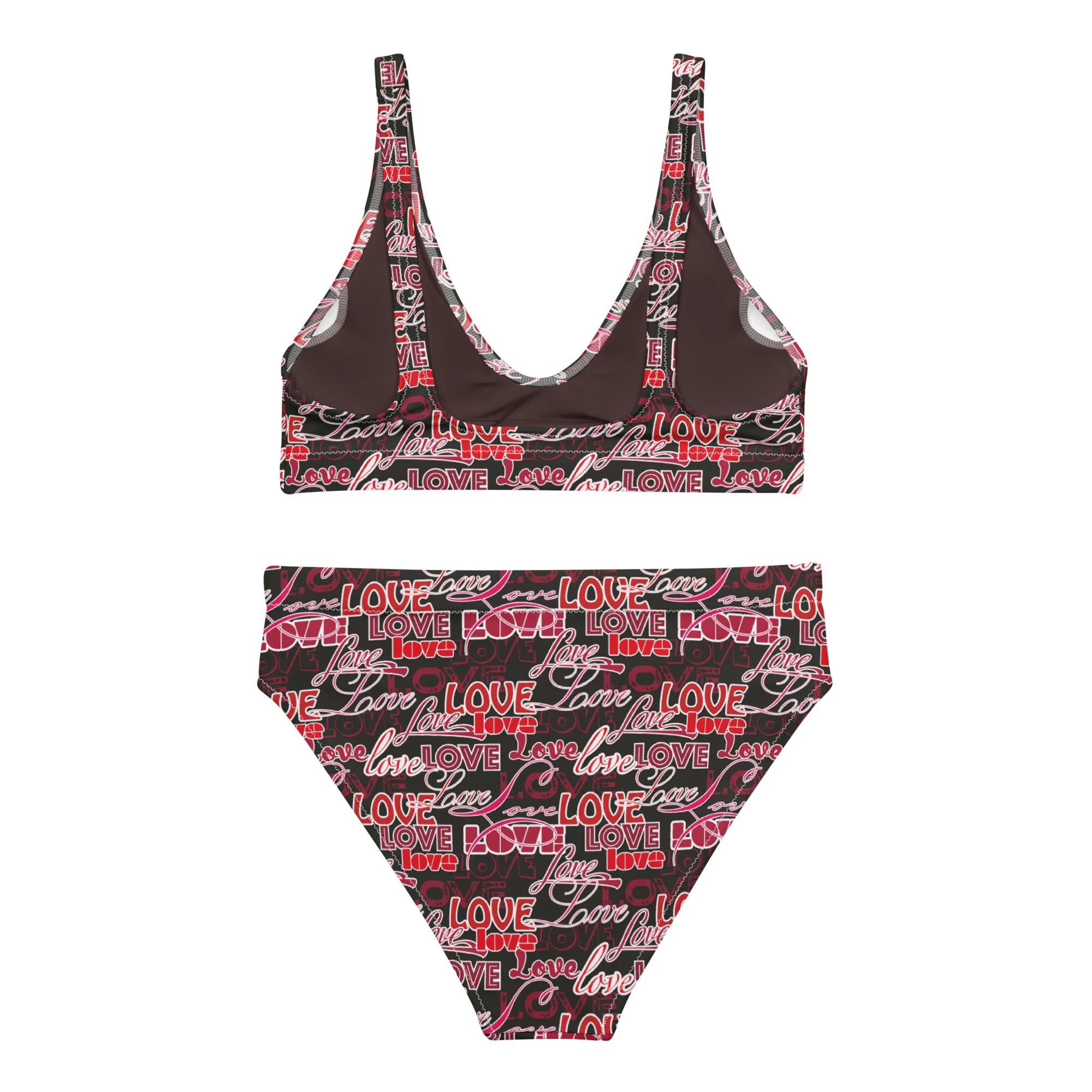 High Waisted Bikini Womens (Glamourange Luxury Bikini High Waisted - 0035 Patterns Model)