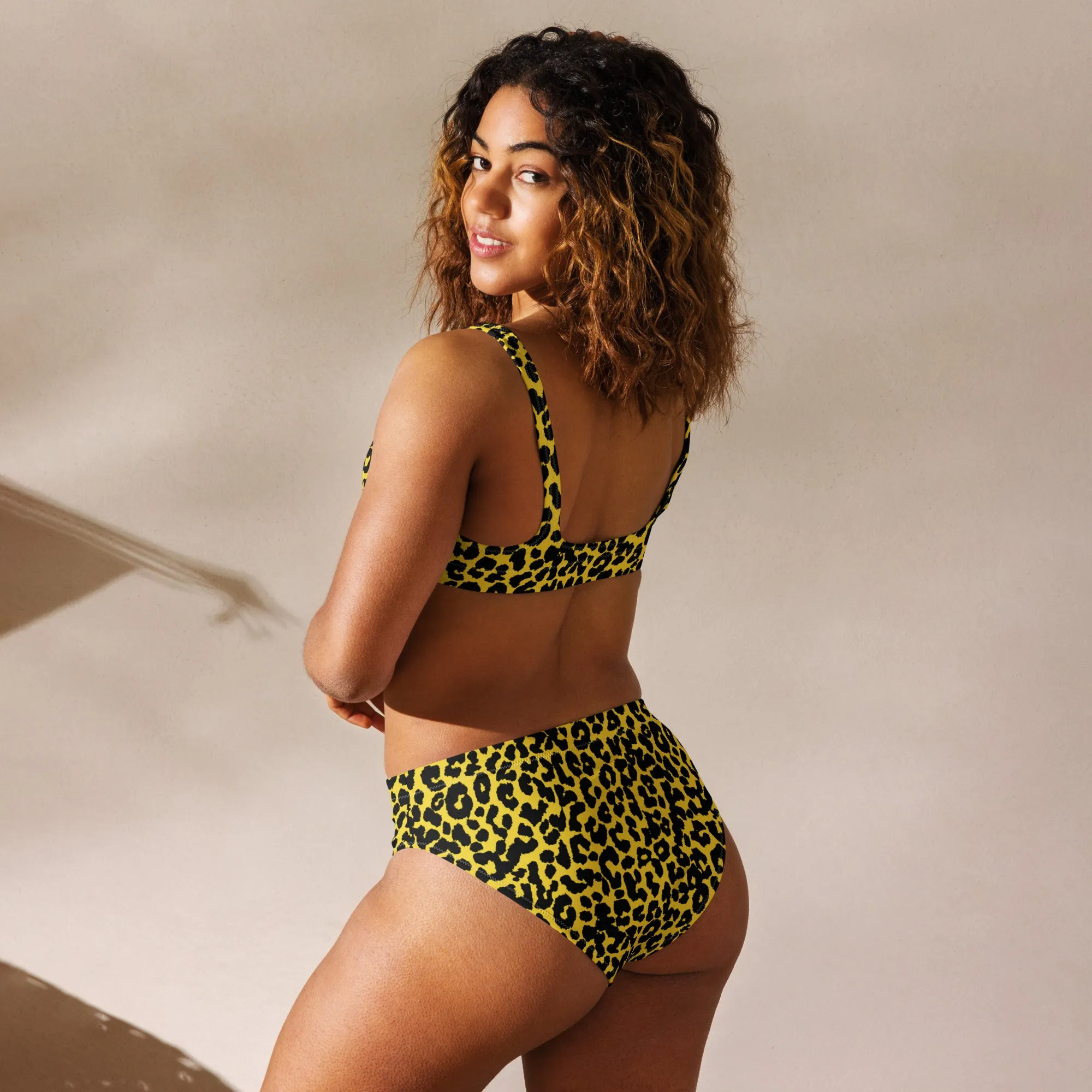 High Waisted Bikini Womens (Glamourange Luxury Bikini High Waisted - 004 Patterns Model)