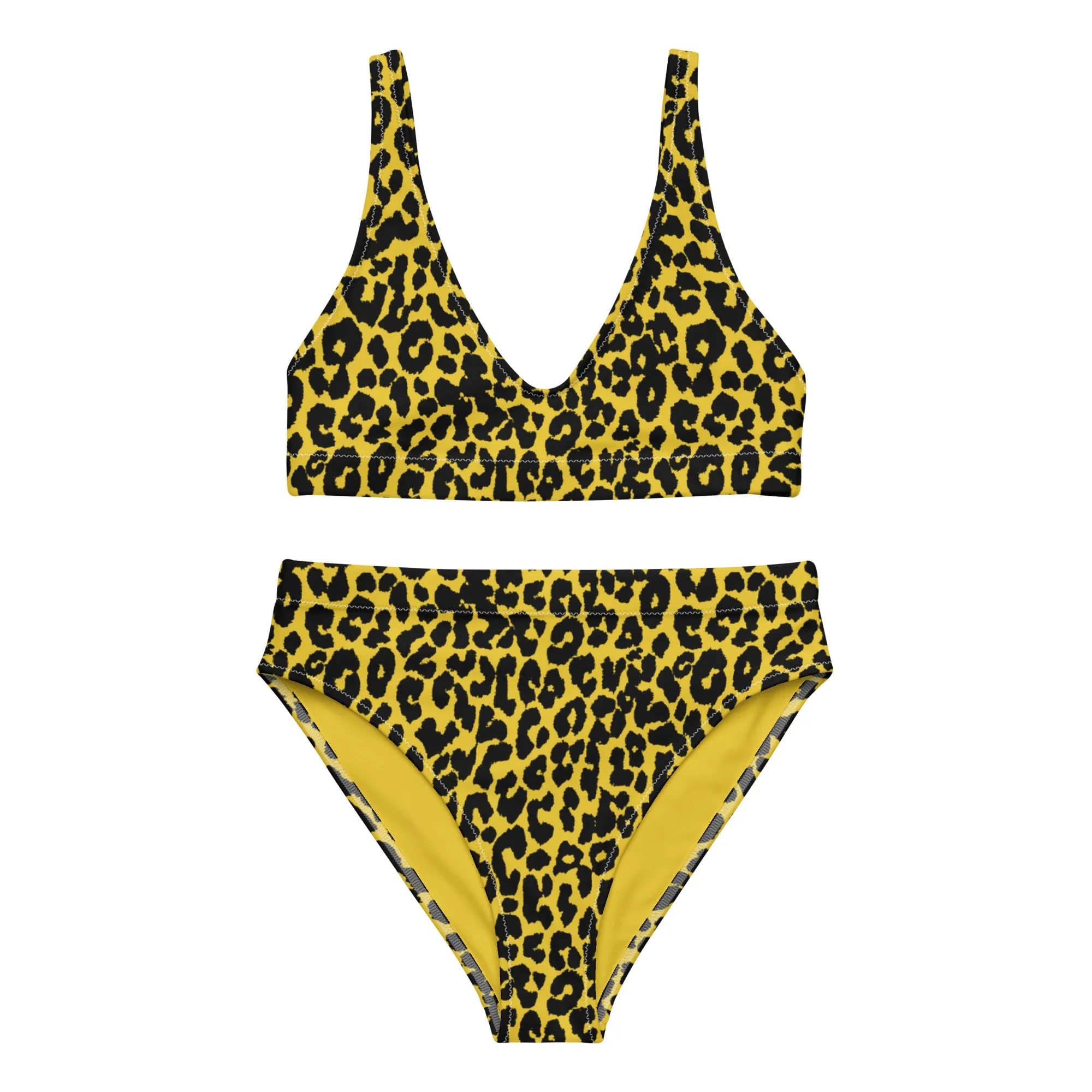 High Waisted Bikini Womens (Glamourange Luxury Bikini High Waisted - 004 Patterns Model)