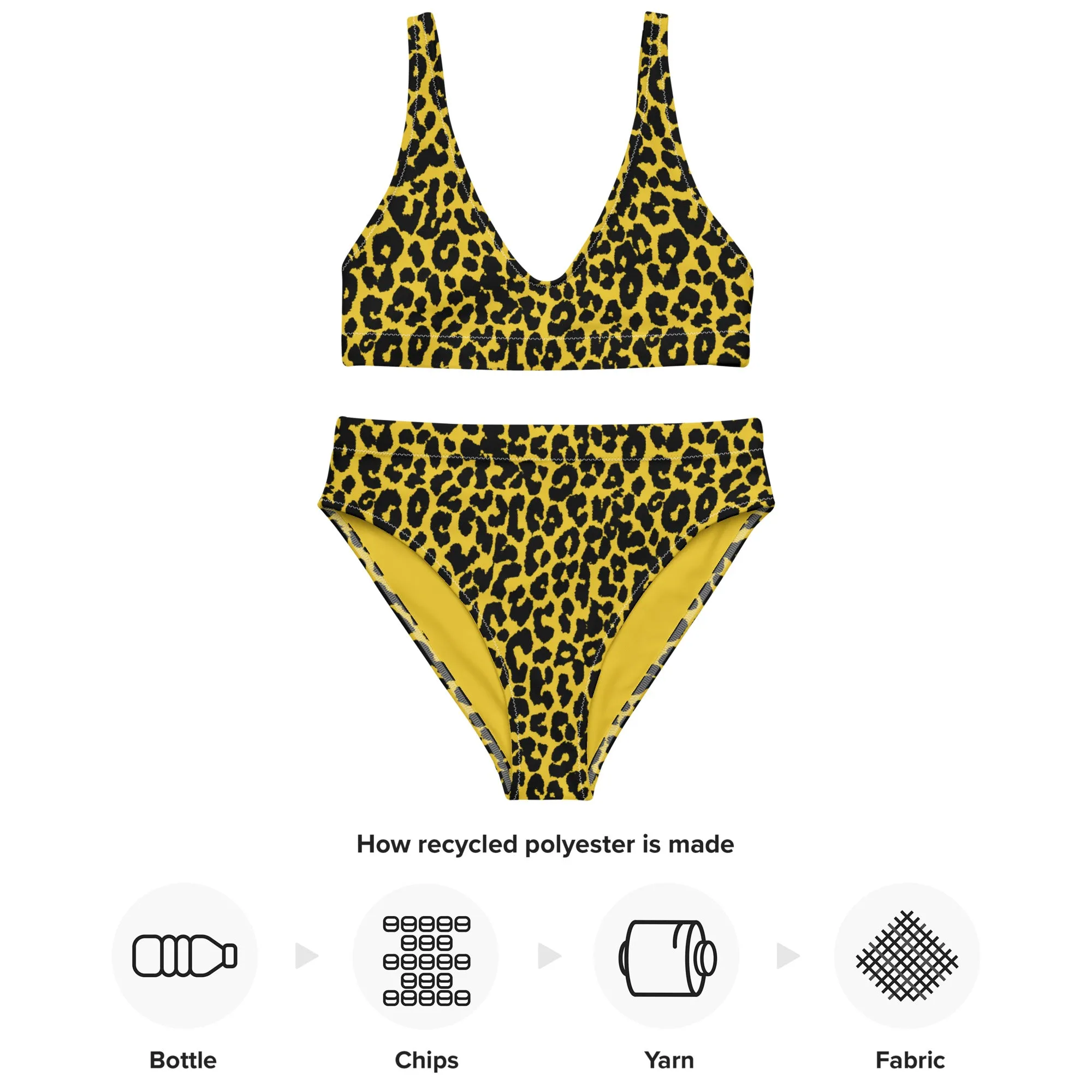 High Waisted Bikini Womens (Glamourange Luxury Bikini High Waisted - 004 Patterns Model)