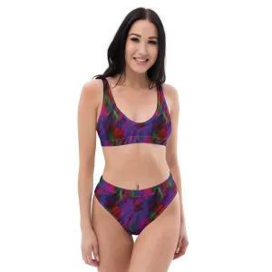 High Waisted Bikini Womens (Glamourange Luxury Bikini High Waisted - 0081 Patterns Model)