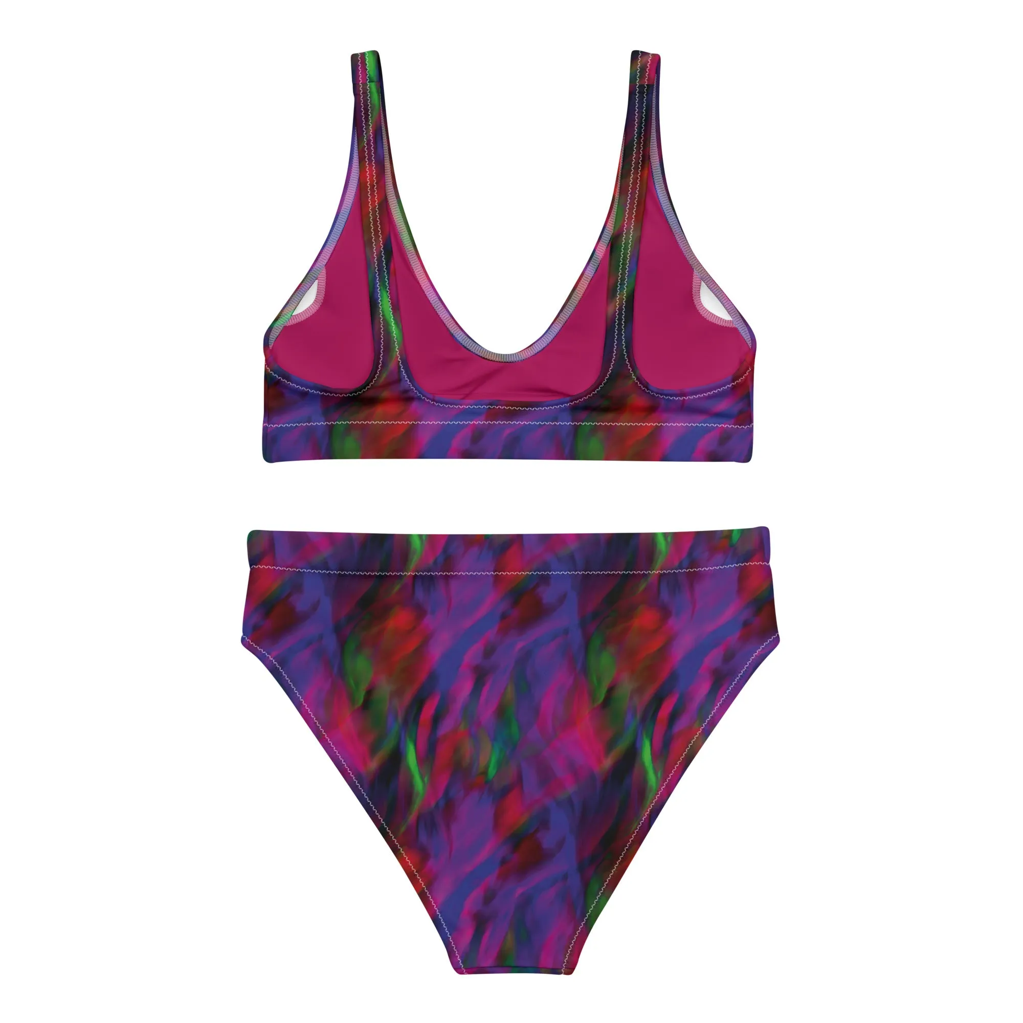 High Waisted Bikini Womens (Glamourange Luxury Bikini High Waisted - 0081 Patterns Model)
