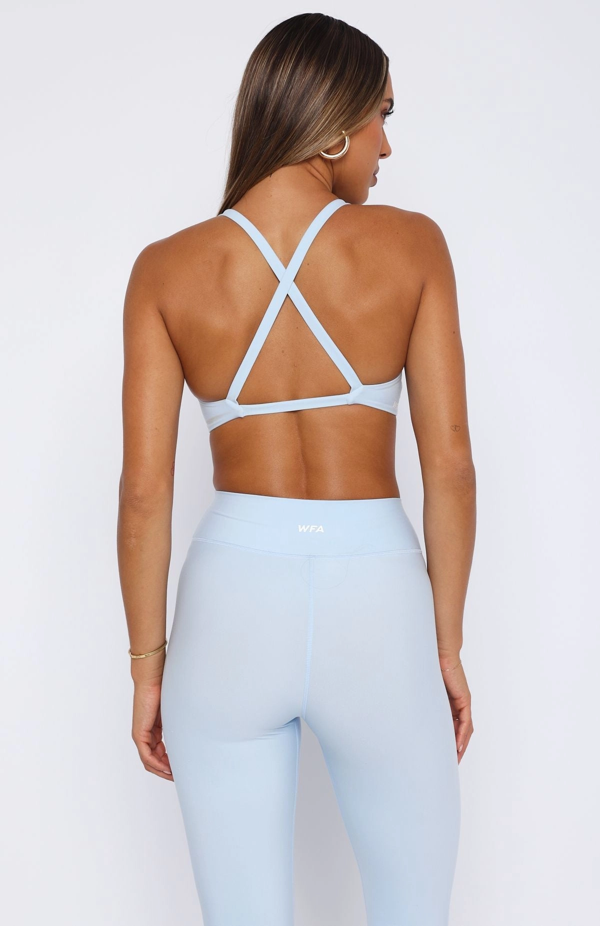 LayeredPanel Cozy Fit High Definition Sports Bra Baby Blue