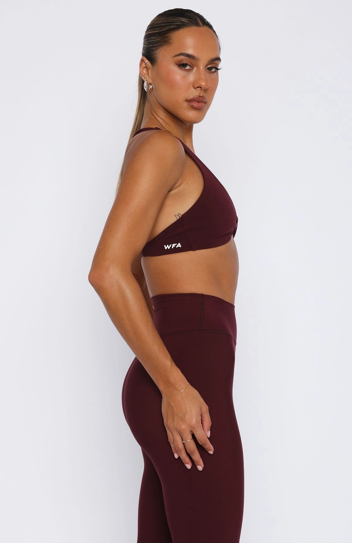 High Definition Sports Bra Merlot Oversized Fit