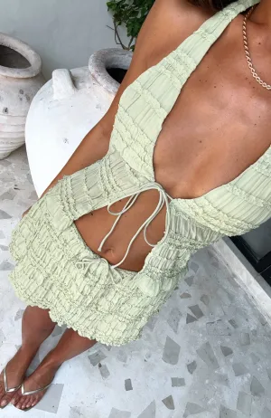 Flexible Knit His Favourite Halter Top Matcha