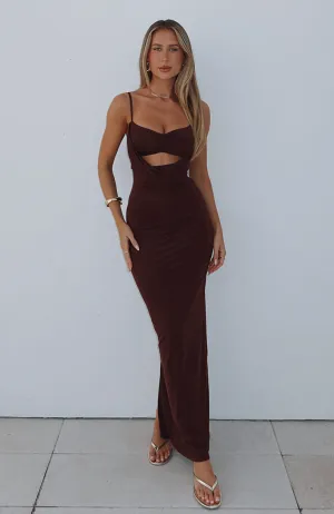 Hit The City Maxi Dress Chocolate Bound Edges