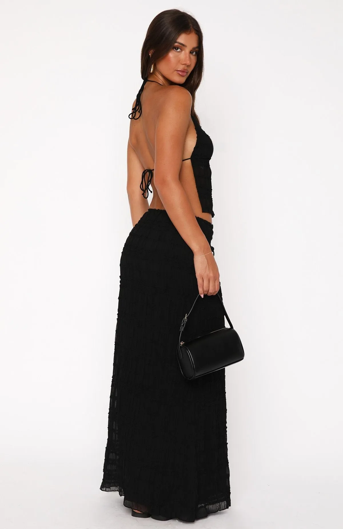 Hold Out Maxi Skirt Black Daily Essential Emerging Designer