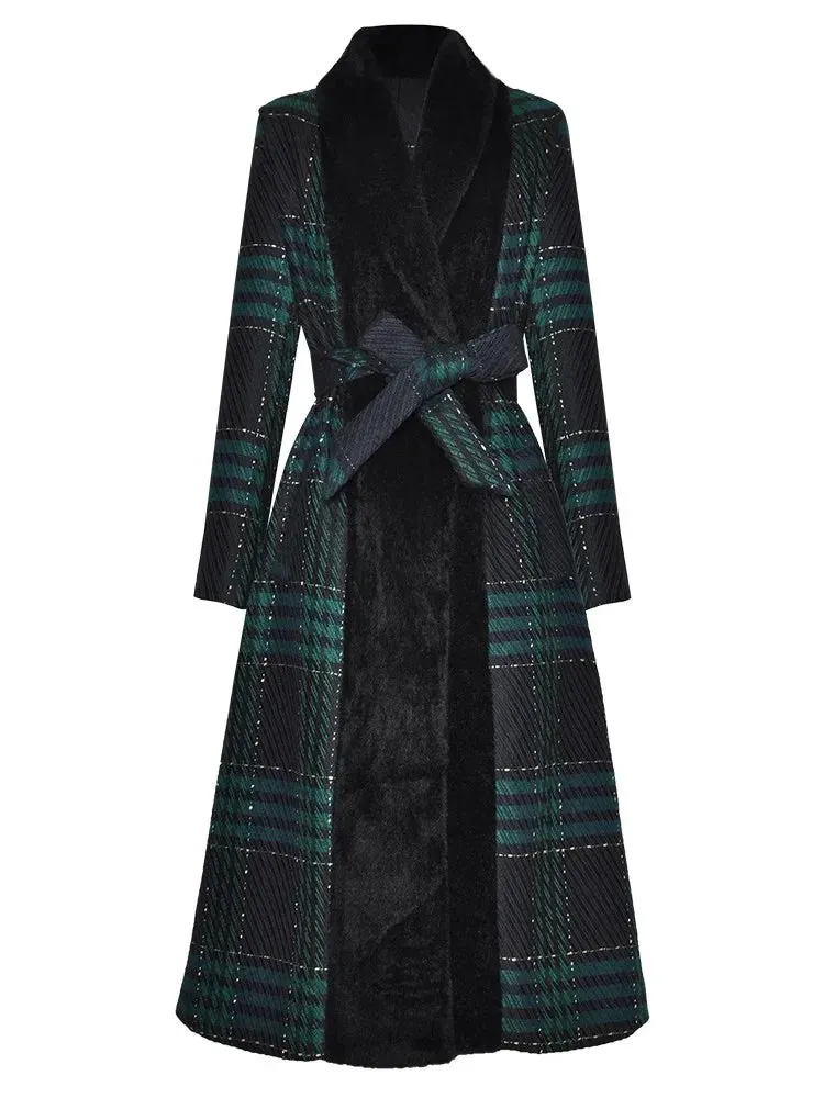 Holland Plaid Tweed Coat