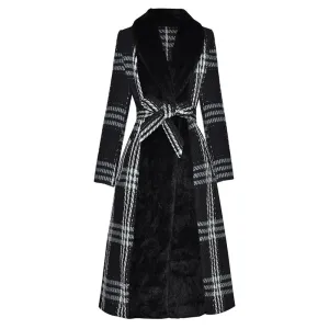 Holland Plaid Tweed Coat