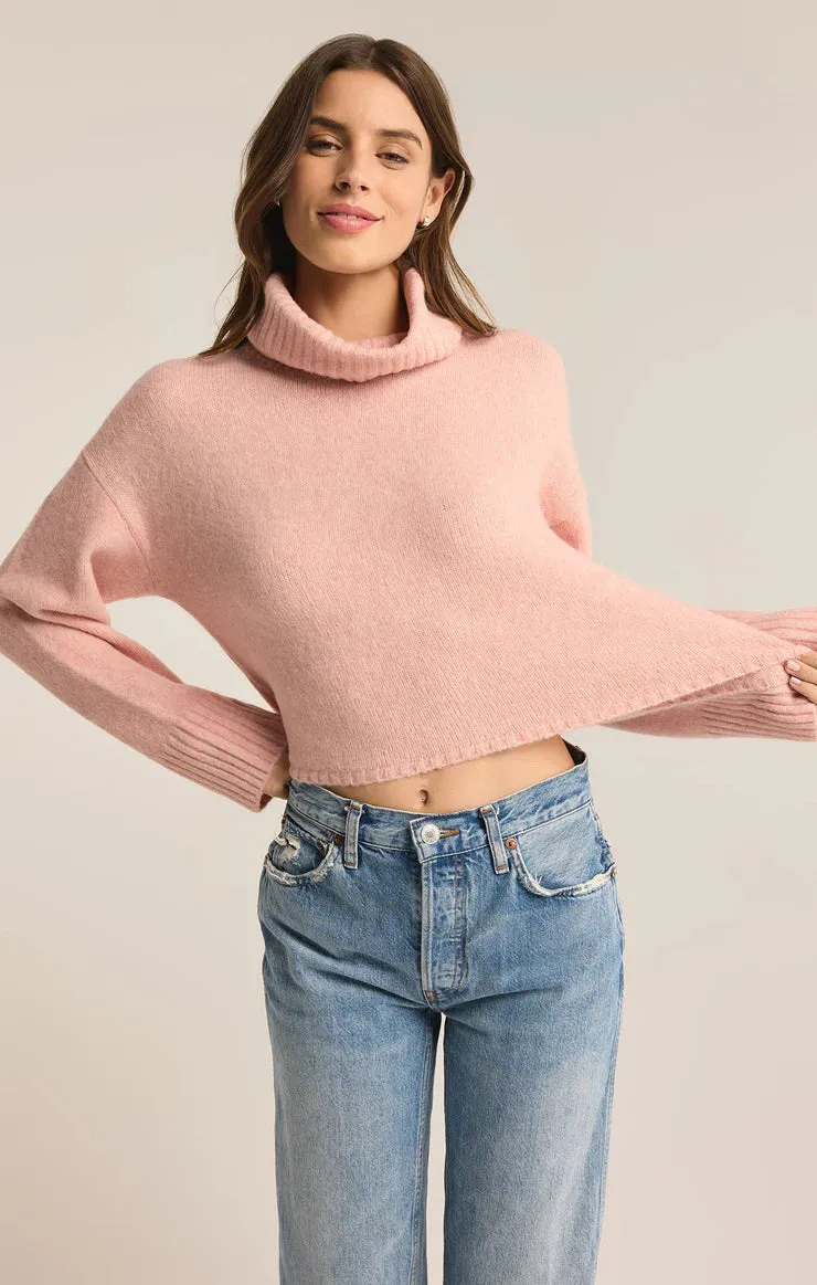 Relaxed Warmth Ursa Sweater Top - Cashmere Pink