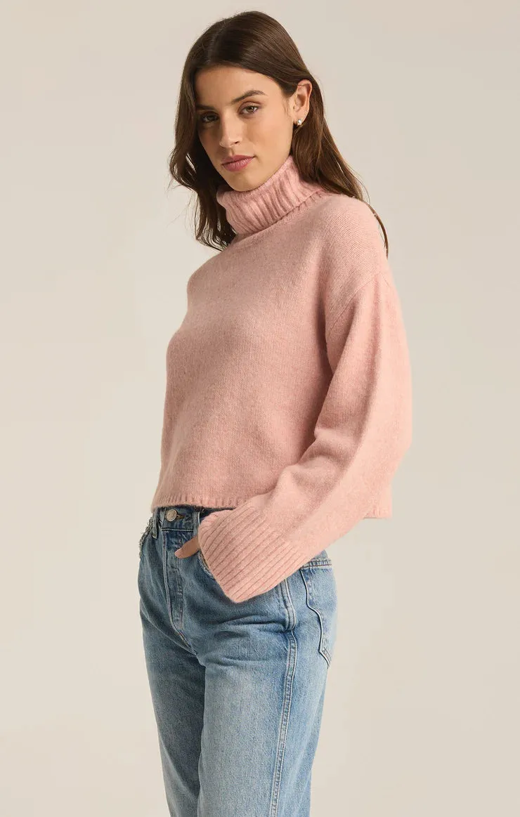 Ursa Sweater Top - Cashmere Pink AirflowOptimized Pattern Knit Reinforced Edges