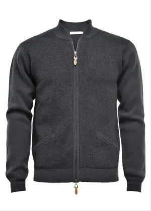 Hommard Mission Zipper Cardigan Charcoal
