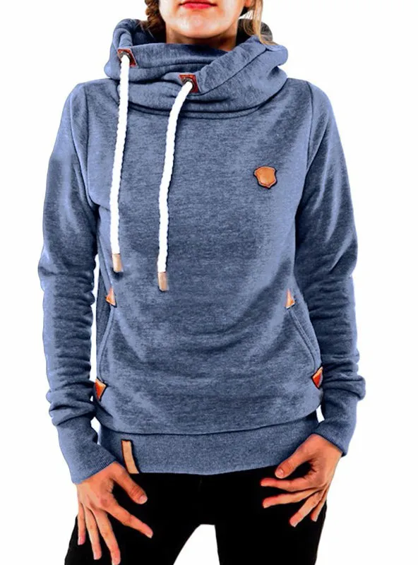 Hoodies Female Warm Hooded Sweatshirt Long Sleeve