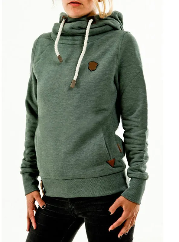 Hoodies Female Warm Hooded Sweatshirt Long Sleeve