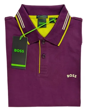 Hugo Boss Cotton Polo Shirt Purple - Slim Fit M