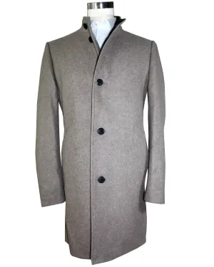 Hugo Boss Wool Coat Medium Beige Long Coat EU 54 - XL SALE