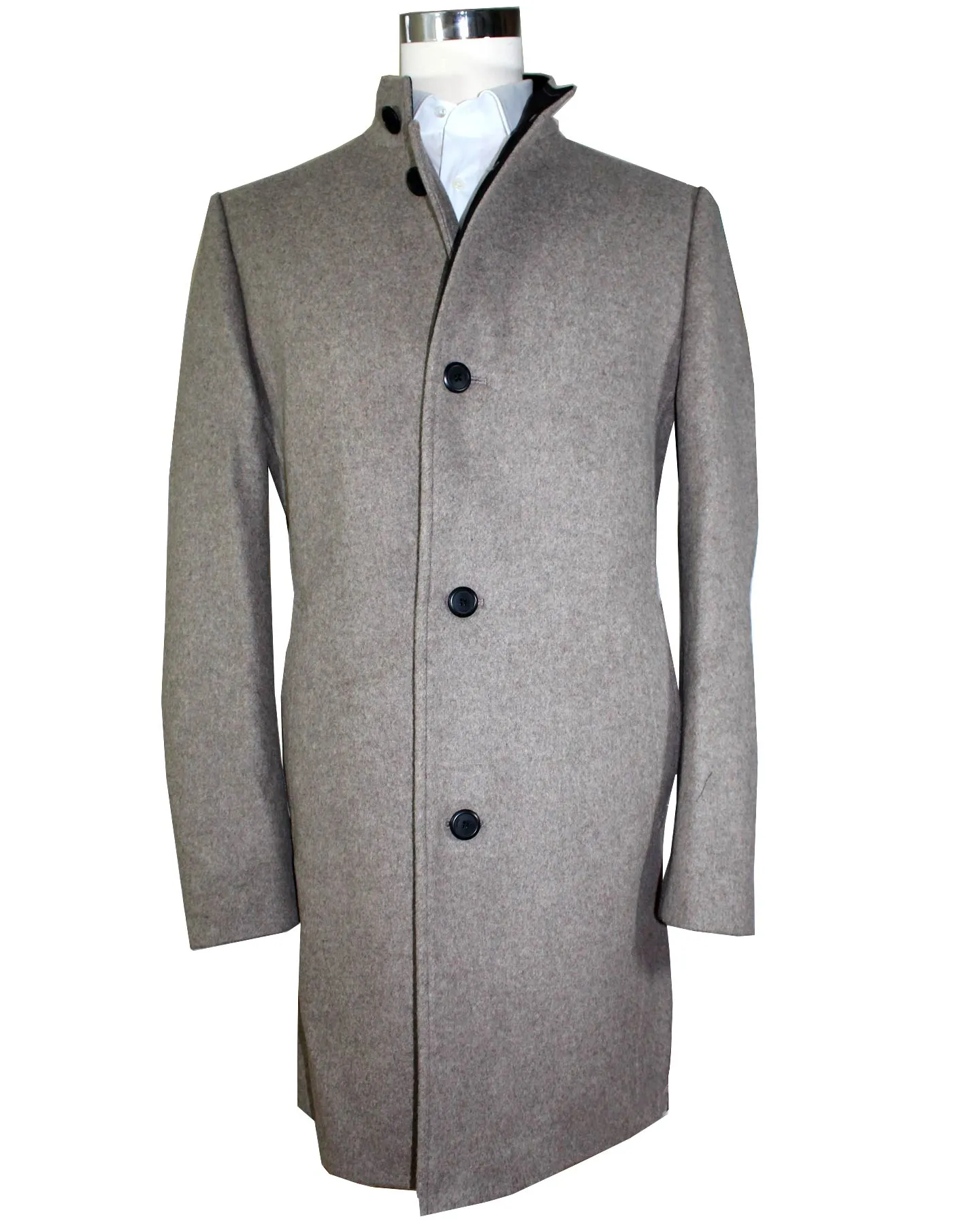 Hugo Boss Wool Coat Medium Beige Long Coat EU 54 - XL SALE