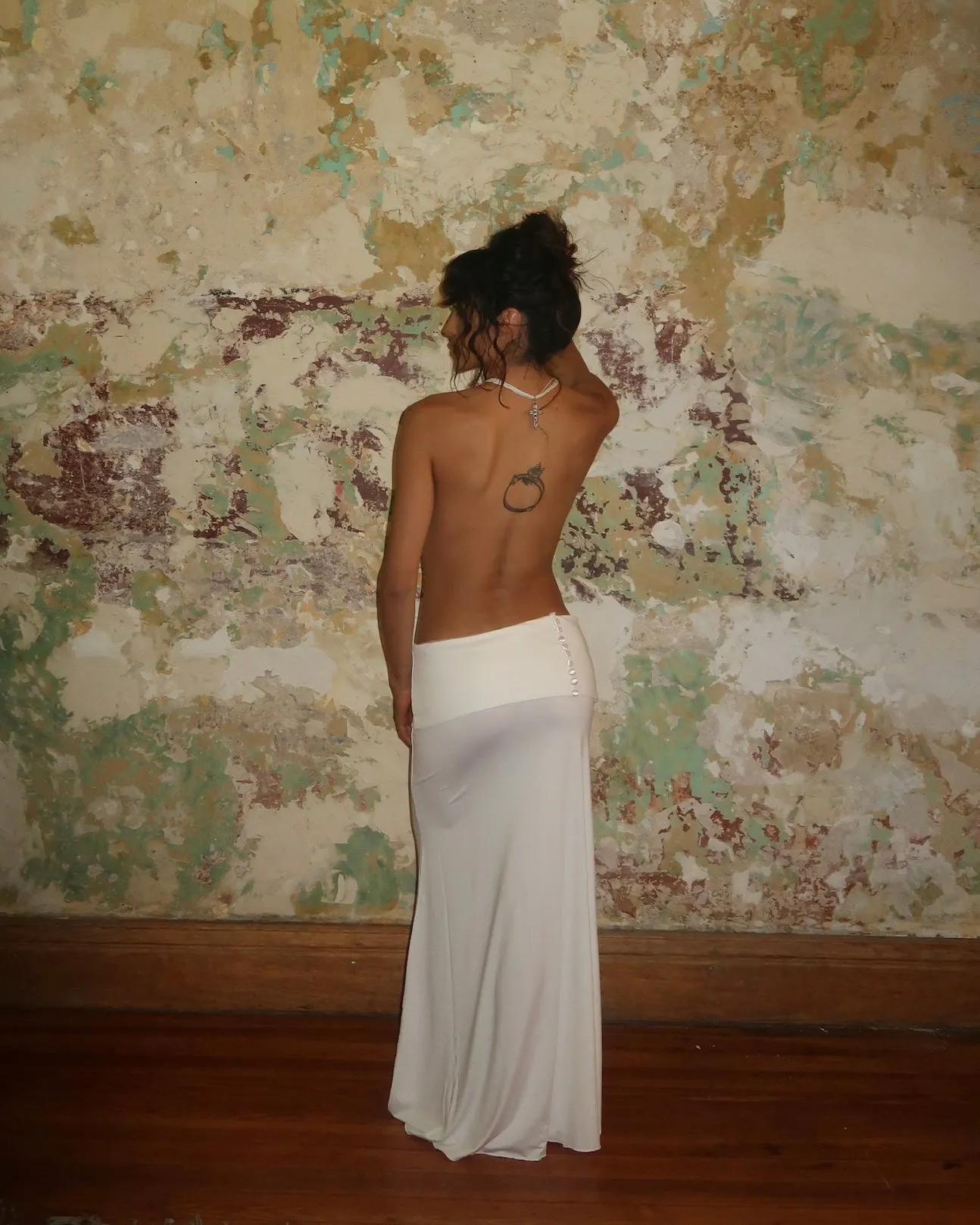 Relaxed fit wear QuickDryTechnology Riviera Fold Over Maxi Skirt ?? Ivory