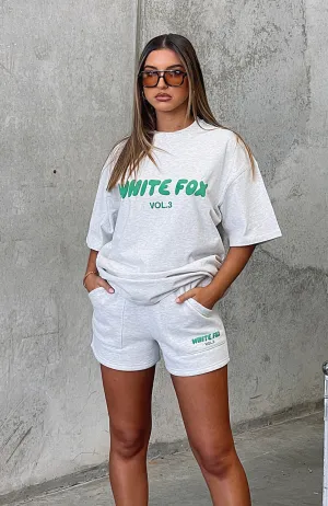 Elastic hemline WrinkleResistant Knit Offstage Lounge Shorts Glacier Grey