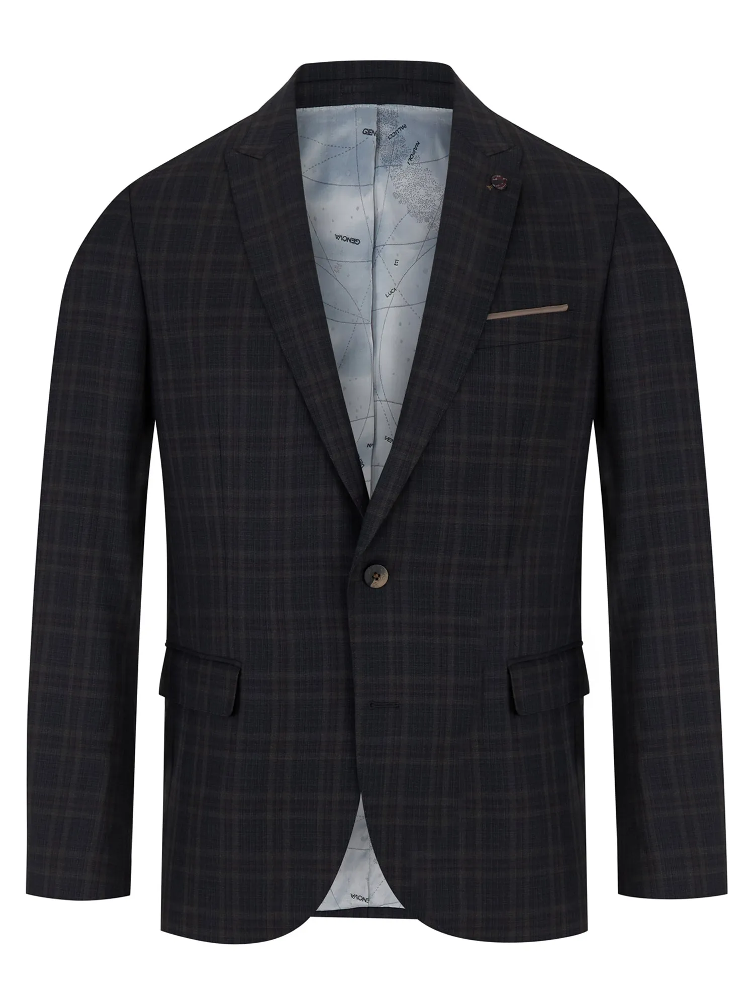 ID60463-Remus Brown Check Mix n Match Suit