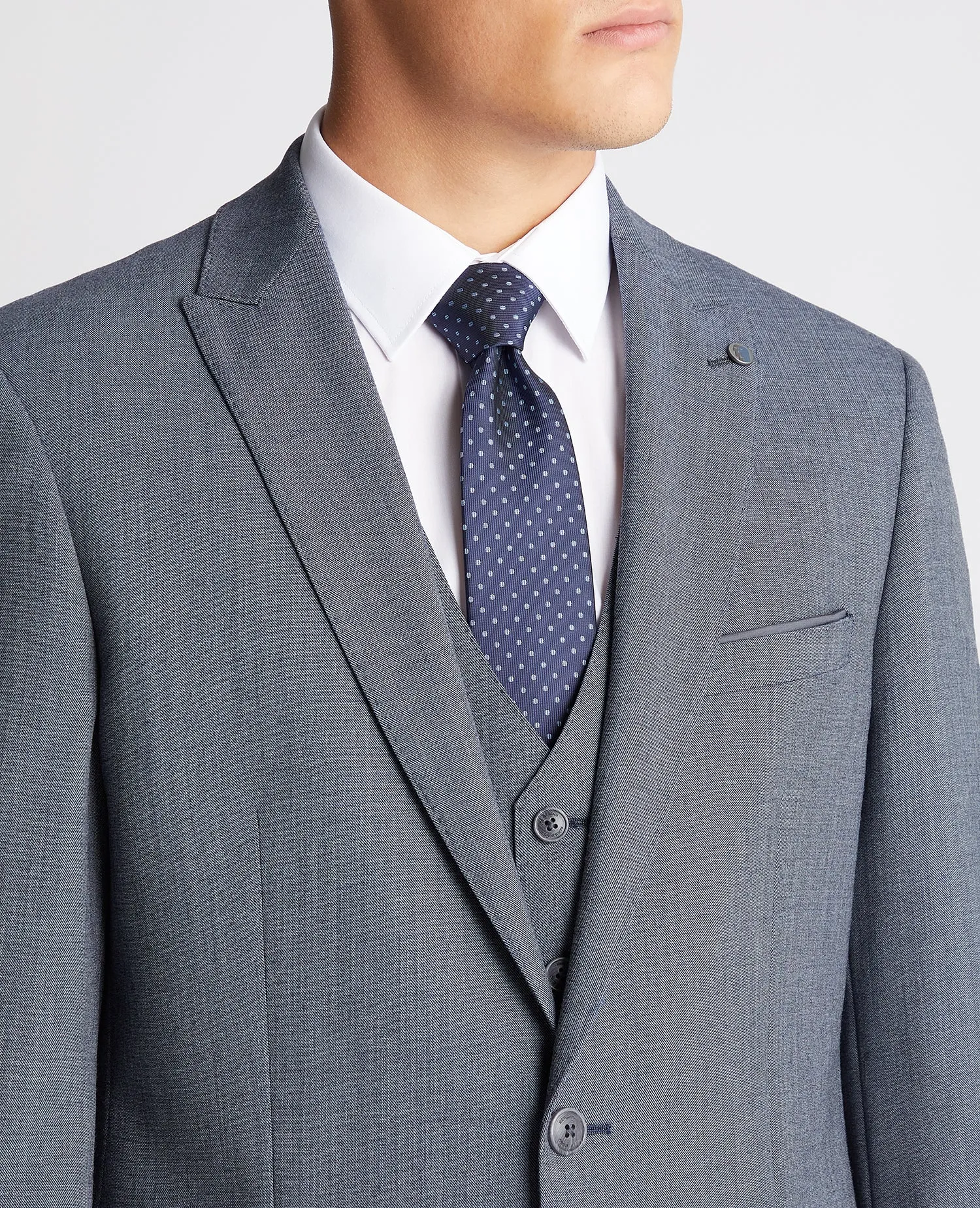 ID80471- Remus Uomo Slate Blue 3 Piece Suit