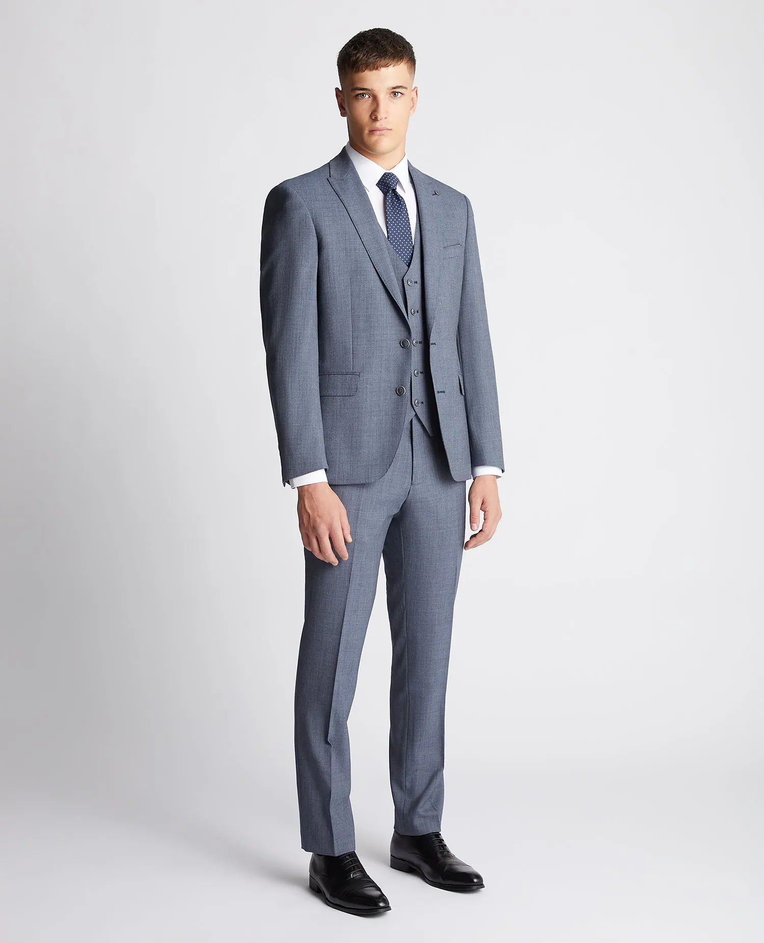 ID80471- Remus Uomo Slate Blue 3 Piece Suit