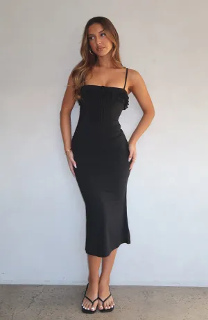 I'm Your Favourite Midi Dress Black SweatGuard Lining Breathable Ventilation