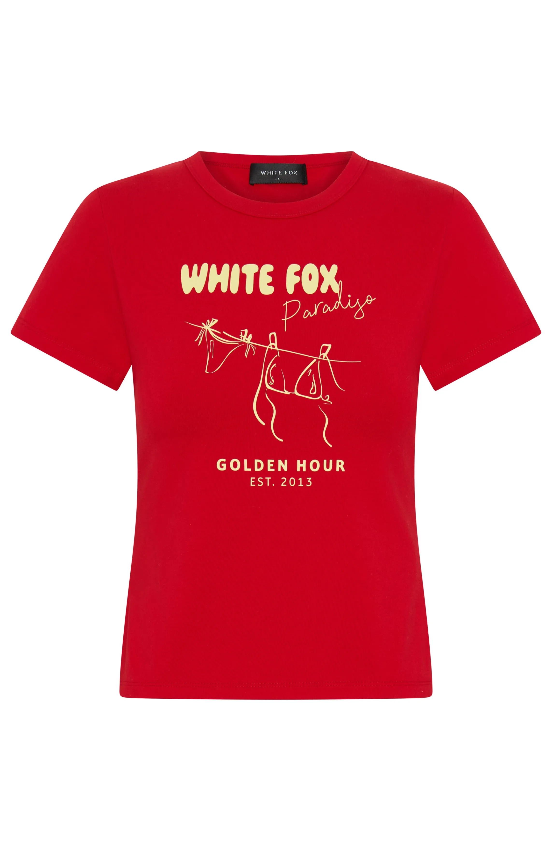 SustainableBlend ButtonlessClosure In Paradiso Baby Tee Red