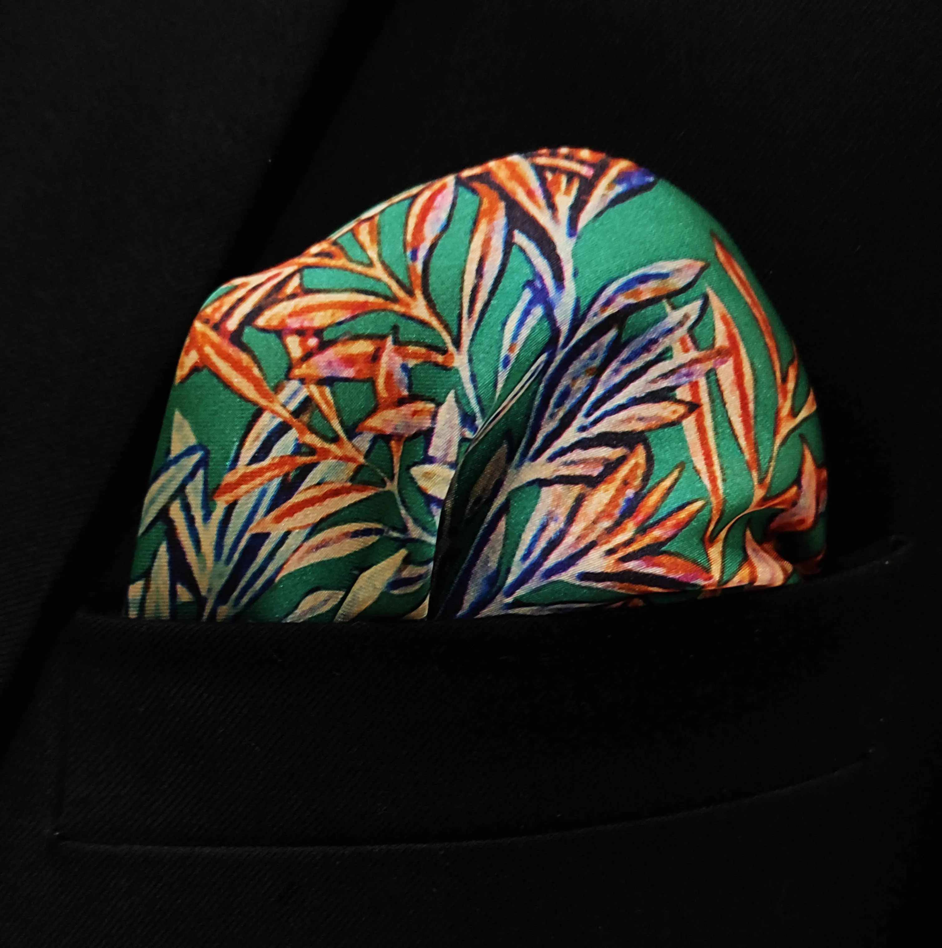 In The Jungle Silk Pocket Squares