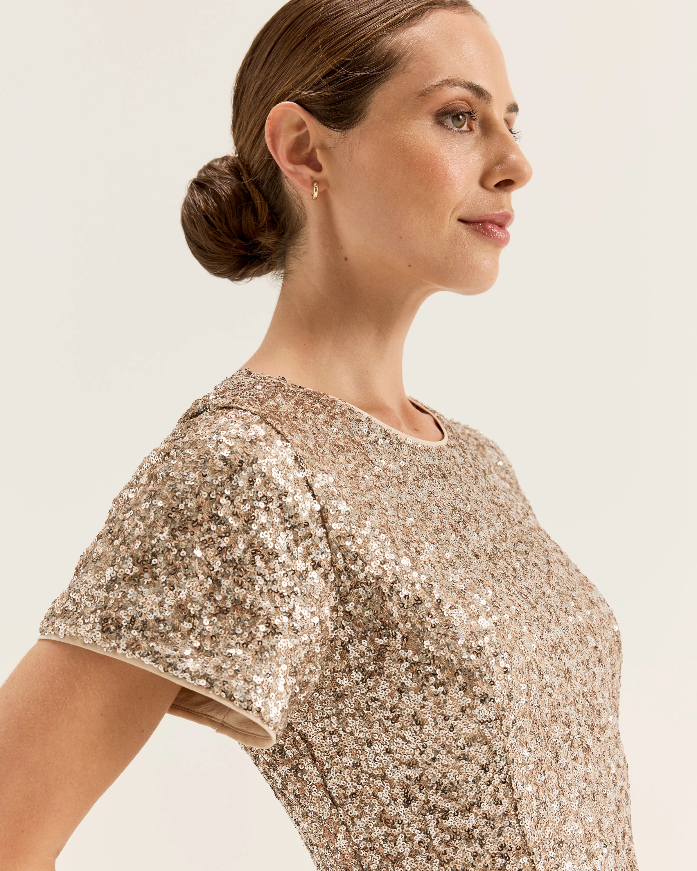 Autumn Mood Sequin Mini Dress