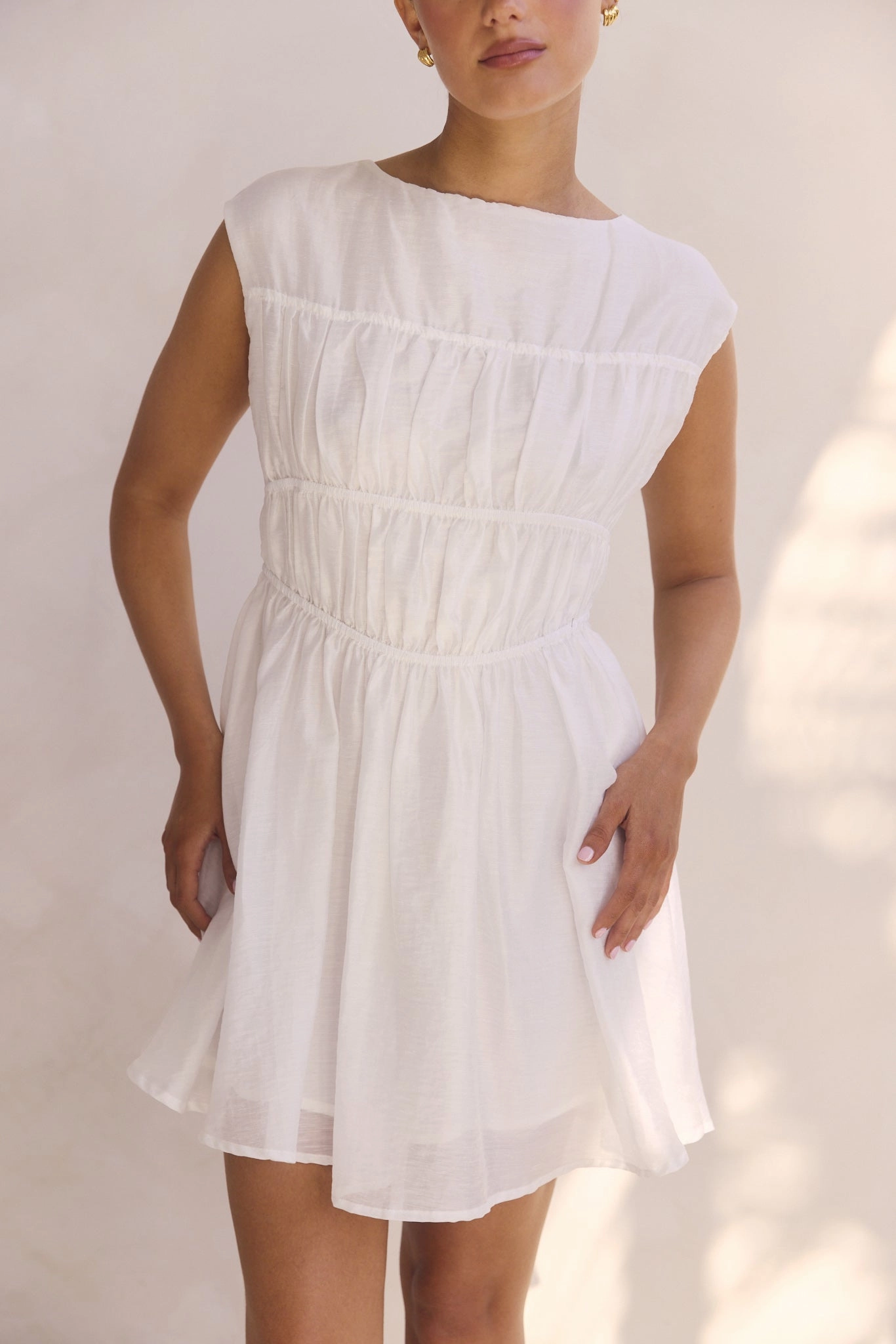 Timeless Fashion Indra Mini Dress (White)