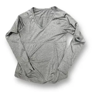 Ingrid & Isabel Size M Gray Long Sleeve Athletic Maternity Top