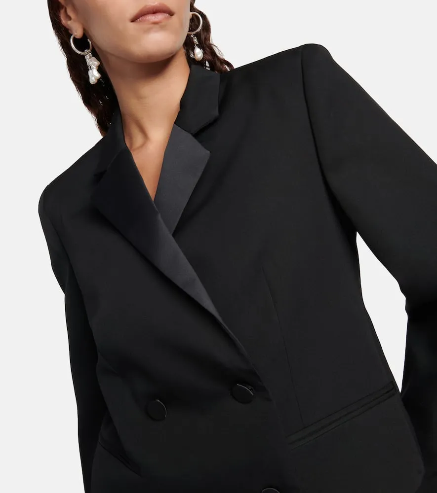 Isabel Marant Hastagd cropped wool tuxedo jacket