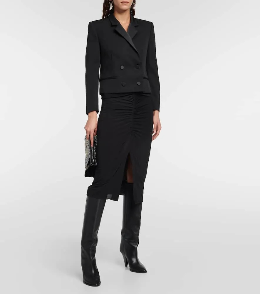 Isabel Marant Hastagd cropped wool tuxedo jacket