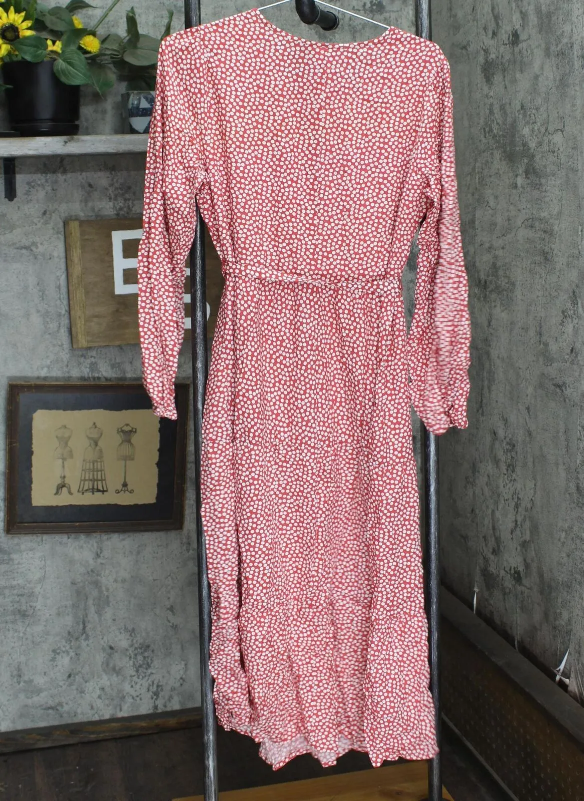 Isabel Maternity By Ingrid & Isabel Woven Long Sleeve Tie-Waist Maternity Dress