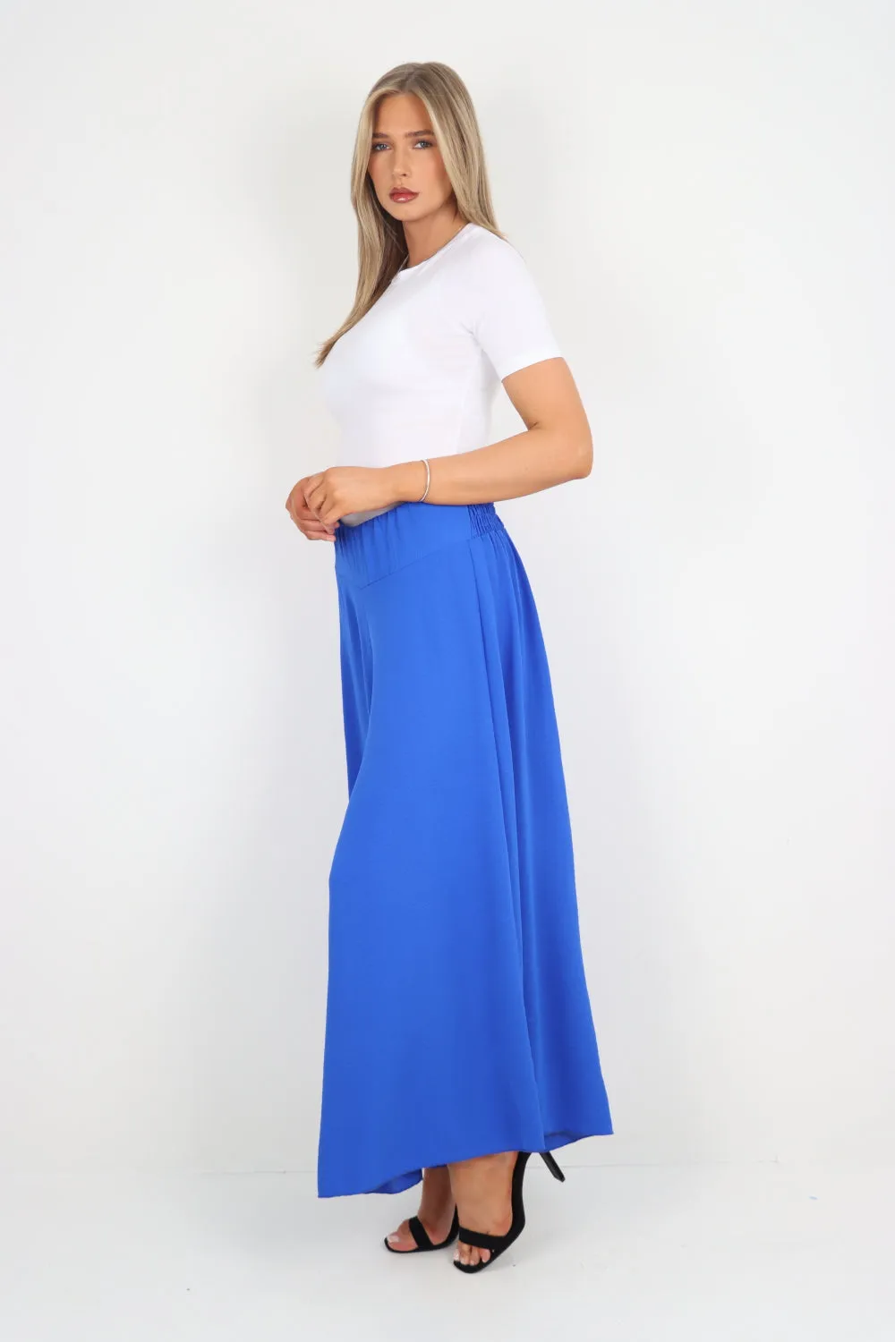 Italian Plain Palazzo Trousers