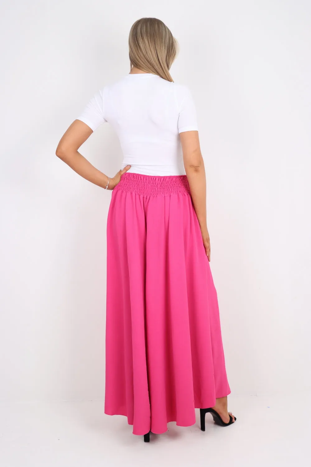 Italian Plain Palazzo Trousers