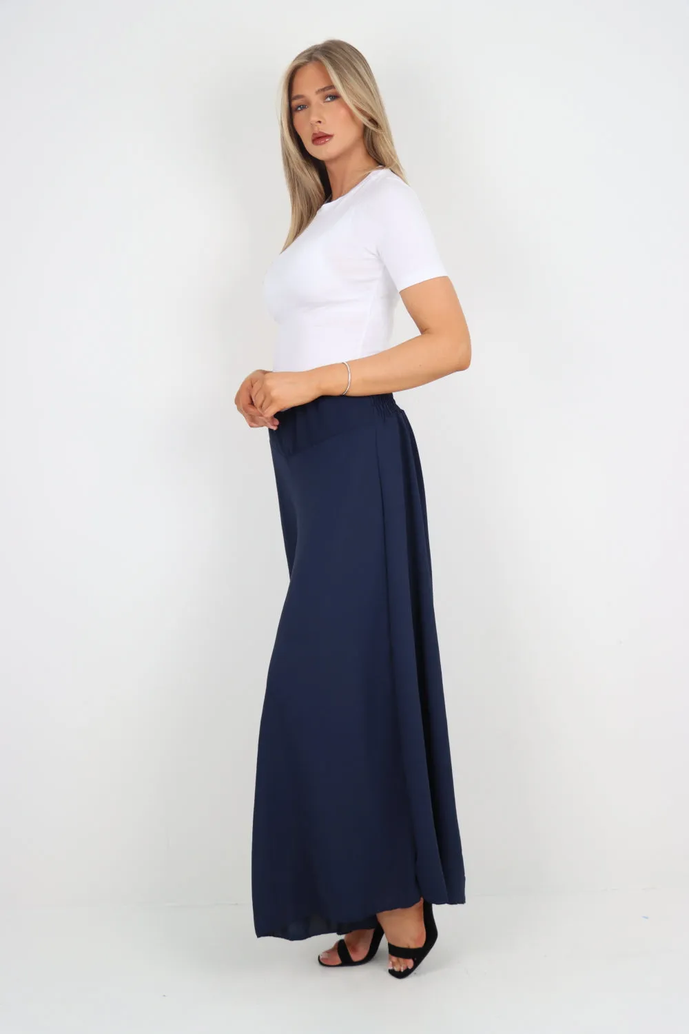 Italian Plain Palazzo Trousers