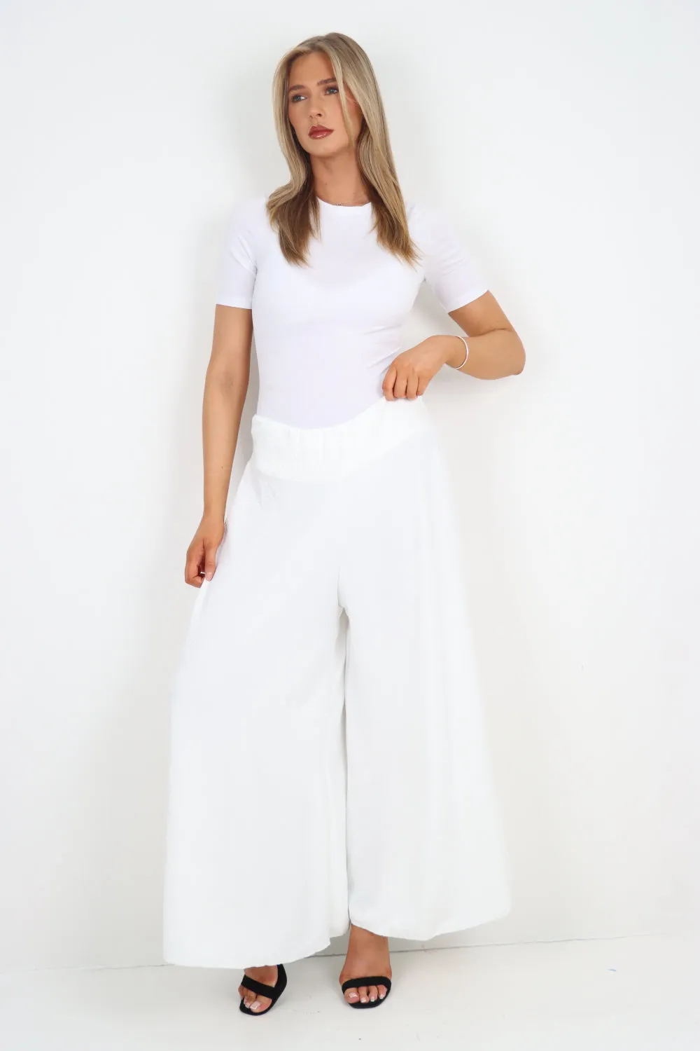 Italian Plain Palazzo Trousers