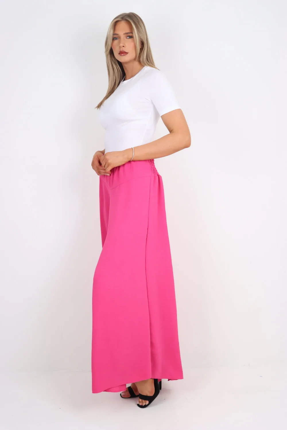 Italian Plain Palazzo Trousers
