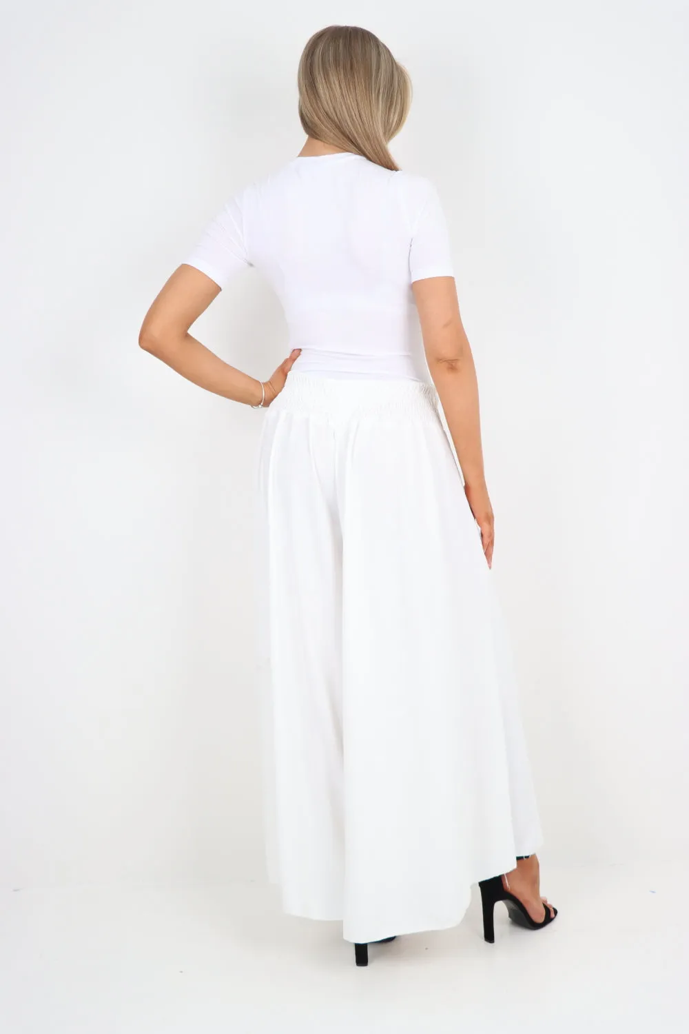 Italian Plain Palazzo Trousers