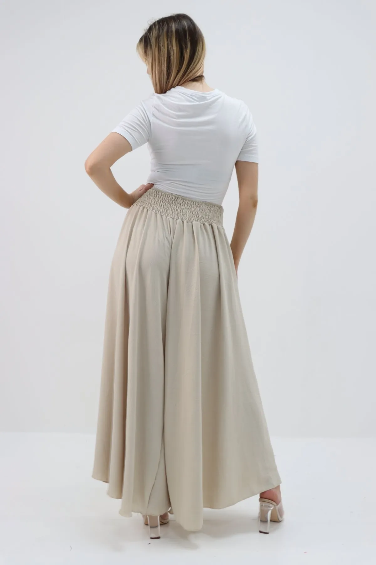 Italian Plain Palazzo Trousers